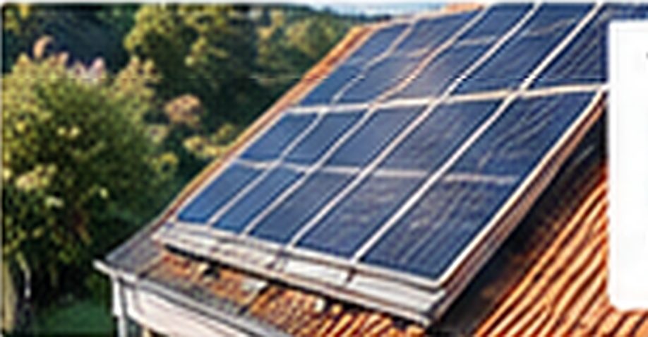 PV-Module auf einem Ziegeldach